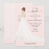 Invitation Mariée dans la Fête des mariées Lace Gown (Devant / Derrière)