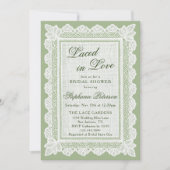 Invitation Mariée dans l'Amour Code QR Broderie Mariage Fête (Devant)