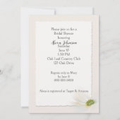 Invitation Mariée Dans Les Marguerites Avec Le Laurel Des Che (Dos)