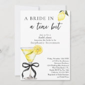 Invitation Mariée Dans Tini Bit Lemon Drop Martini Fête des m (Devant)
