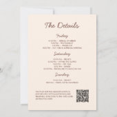 Invitation Mariée Dans Un Bachelorette Tini Bit Espresso Mart (Dos)