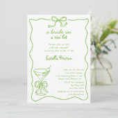 Invitation Mariée Dans Un Tini Bit Scribble MartinDouche nupt (Debout devant)