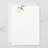 Invitation Mariée dans un tout petit peu de Martini au citron (Dos)