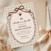 Invitation Mariée dans une Fête des mariées Tini Bit En vichy