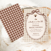 Invitation Mariée dans une Fête des mariées Tini Bit En vichy