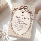 Invitation Mariée dans une Fête des mariées Tini Bit En vichy