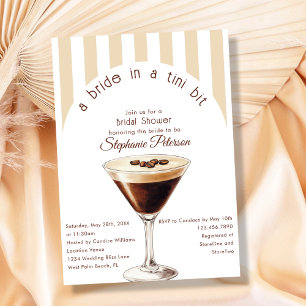 Invitation Mariée dans une Fête des mariées Tini Bit Espresso
