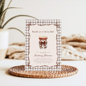 Invitation Mariée dans une petite robe rustique de fete de ma