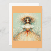 Invitation Mariée d'automne (vierge) (Devant / Derrière)