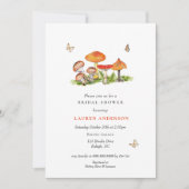 Invitation Mariée de champignon de la forêt boisée (Devant)