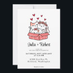Invitation Mariée De Chat Cute Et Mariage Simple<br><div class="desc">Célébrez votre amour avec cette adorable mariée de chat et faire-part de mariage de marié. Le design minimaliste dégage charme et raffinement,  ce qui en fait un choix parfait pour les couples à la recherche d'une invitation simple mais élégante à leur grand jour.</div>
