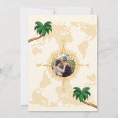 Invitation Mariée de passeport Black et Gold Destination mode (Dos)