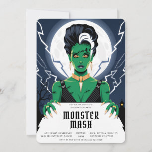 Invitation Mariée d'Halloween de Frankenstein Monster Bash