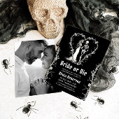 Invitation Mariée d'Halloween ou Die Skeleton Bachelorette Pa
