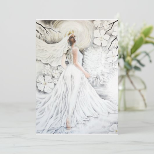 Invitation Mariée divine (Debout devant)