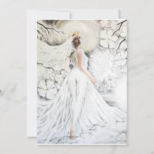 Invitation Mariée divine (Dos)