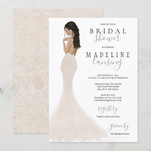 Invitation Mariée en Champagne Fête des mariées de la dentell