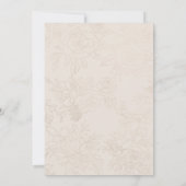 Invitation Mariée en Champagne Lace Gown Fête des mariées Inv (Dos)