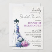 Invitation Mariée en Fête des mariées Bloom Hydrangea (Devant)