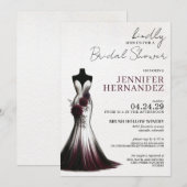 Invitation Mariée en Fête des mariées de Bloom Dahlia (Devant / Derrière)