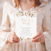 Invitation Mariée en Fleur Printemps doux Élégante fête nupti