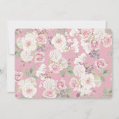 Invitation Mariée en robe blanche Douche de thé nuptiale (Dos)