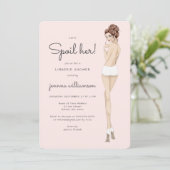 Invitation Mariée en sous-vêtements Fête des mariées en dente (Debout devant)