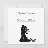 Invitation Mariée et chambre à coucher Blanc traditionnel (Dos)