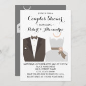 Invitation Mariée et chambre Wedding shower couple (Devant / Derrière)
