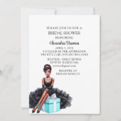 Invitation Mariée et Co. Fête des mariées Afro-Américaine (Devant)