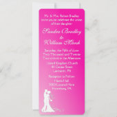Invitation Mariée et fille Fuchsia (Devant)