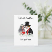 Invitation Mariée et marié de mariage zombie personnalisés (Debout devant)