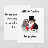 Invitation Mariée et marié de mariage zombie personnalisés (Devant / Derrière)