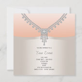 Invitation Mariée et marié en tenue de soirée (Dos)