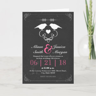 Invitation Mariée et Mariée - Mariage lesbien