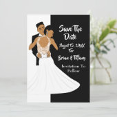 Invitation Mariée et salle de classe afro-américaine (Debout devant)