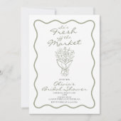 Invitation Mariée Fraîche du Marché (Devant)