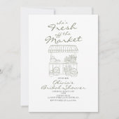 Invitation Mariée Fraîche sur le Marché (Devant)