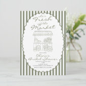 Invitation Mariée Fraîche sur le Marché (Debout devant)