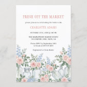 Invitation Mariée Fraîchement Sur Le Marché Pot de Fleurs (Devant)