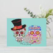 Invitation Mariée & Groom Jusqu'à la mort Fêtez-nous (Debout devant)