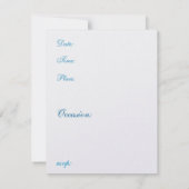 Invitation Mariée Manchot Date d'enregistrement (Dos)