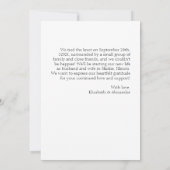 Invitation mariée | MARIAGE ABSTRAIT (Dos)