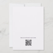 Invitation Mariee Martini dans une Tini Bit Code QR Enterreme (Dos)