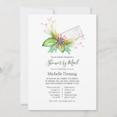 Invitation Mariée ou Baby shower d'été tropical par la poste (Devant)