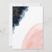 Invitation Mariée ou Baby shower géométrique mystique par cou (Dos)