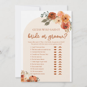 Invitation Mariée ou Marié Devinez qui a dit Mariage
