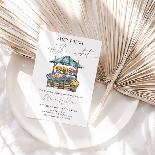 Invitation Mariée retirée du marché – Fleurs