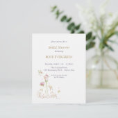 Invitation Mariée Rouge de Confusion en Fleurs (Debout devant)