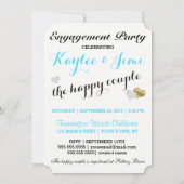 Invitation Mariée Summer Lovin Black White Soiree Pelouse Par (Dos)